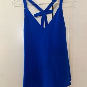 Amanda Uprichard Blue Silk tank top